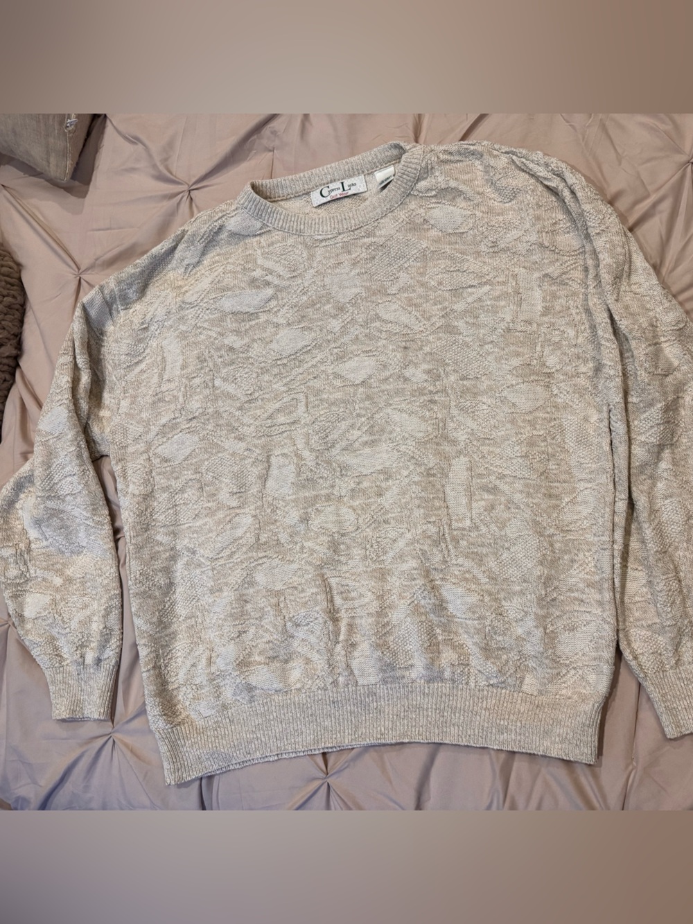 VTG Cypress Links Golf Wear Cable Knit Sweater Size XL eclectic grandpa